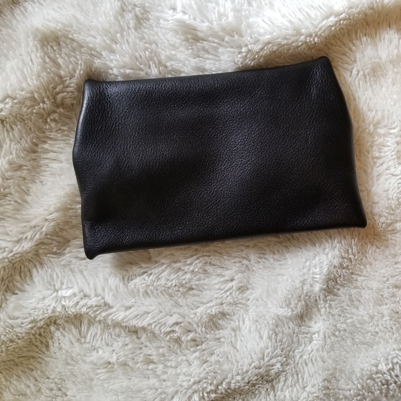 Leather clutch with mirror - Picture 4 of 9